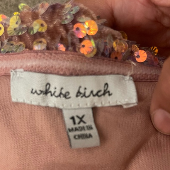 White Birch Glittering Gold Mini Dress - Picture 7 of 7